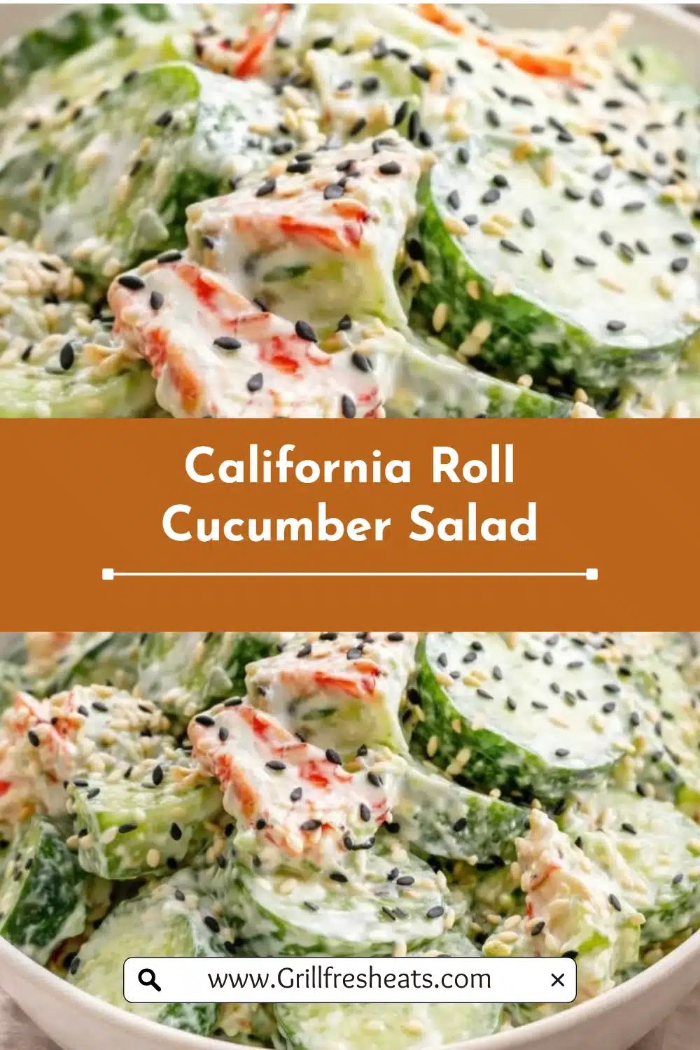 California Roll Cucumber Salad 1 California Roll Cucumber Salad