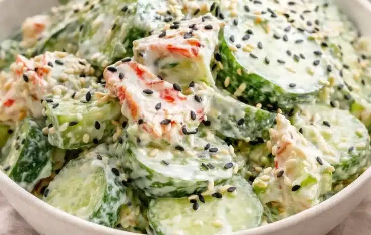 California Roll Cucumber Salad 2 California Roll Cucumber Salad