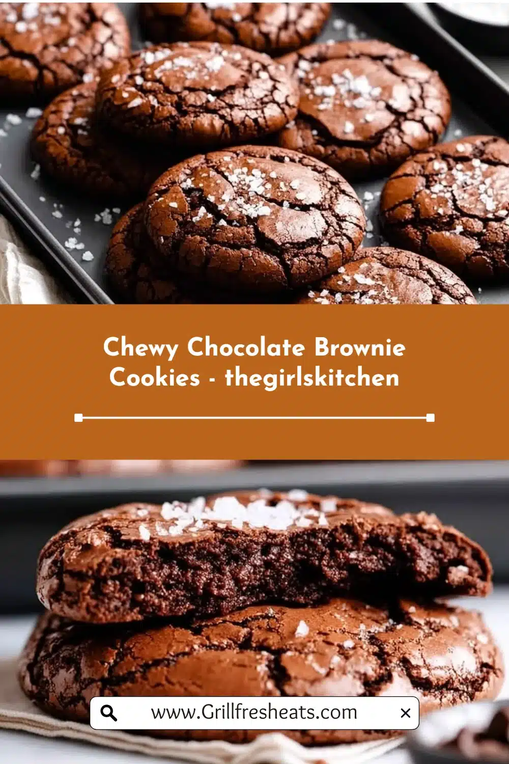 Chewy Chocolate Brownie Cookies - thegirlskitchen 1 Chewy Chocolate Brownie Cookies - thegirlskitchen