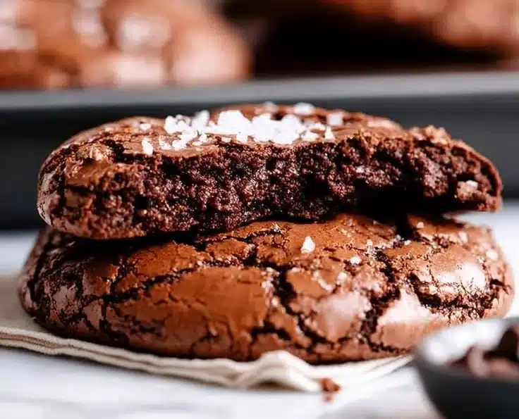 Chewy Chocolate Brownie Cookies - thegirlskitchen 2 Chewy Chocolate Brownie Cookies - thegirlskitchen
