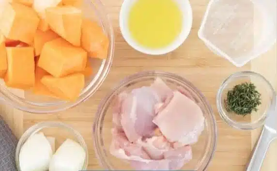 Chicken, Sweet Potato and Thyme Puree