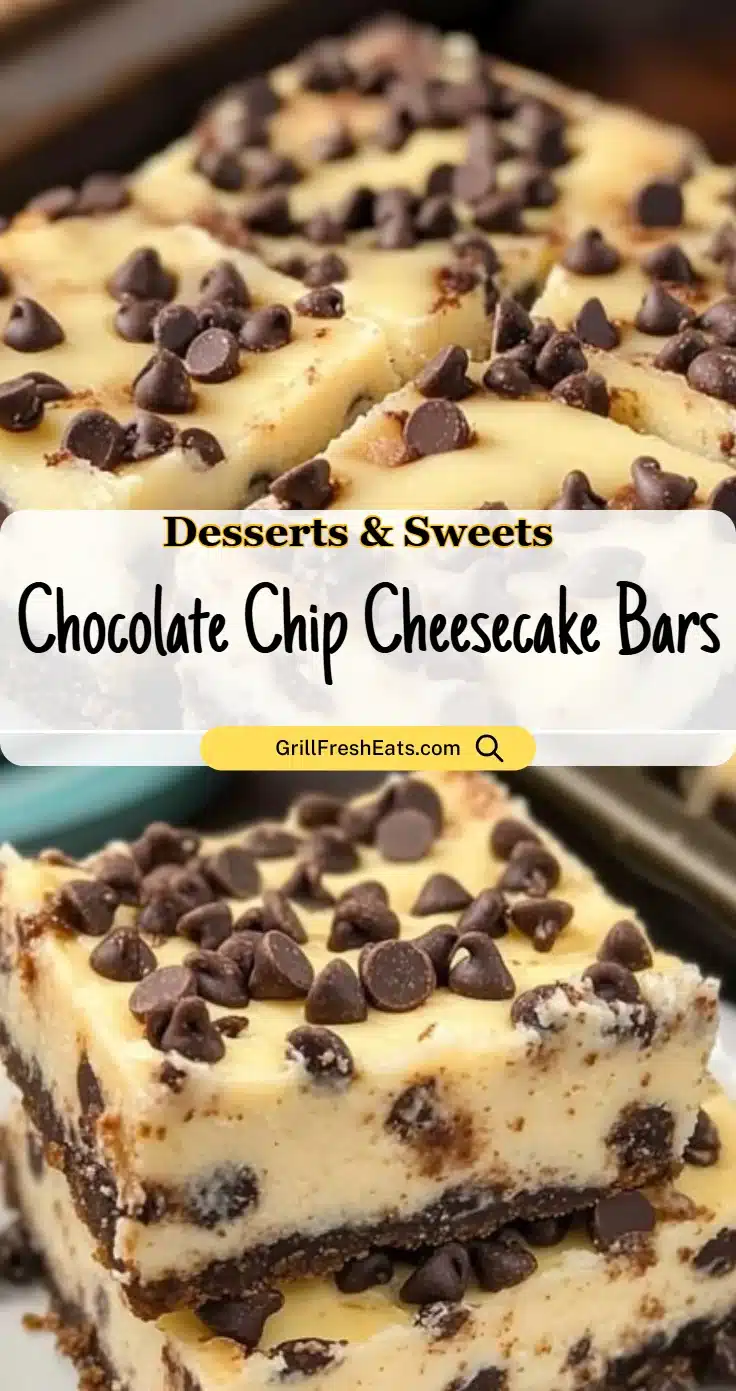 Chocolate Chip Cheesecake Bars