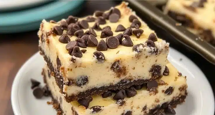 Chocolate Chip Cheesecake Bars