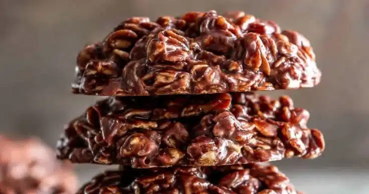 Chocolate Peanut Butter No-Bake Cookies