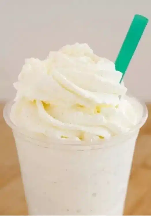 Homemade Vanilla Bean Frappuccino inspired by Starbucks recipe