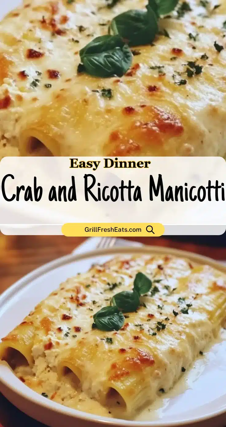 Crab and Ricotta Manicotti