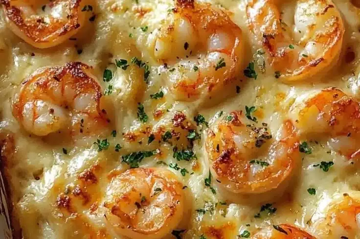 Creamy Shrimp Scampi Pasta Bake