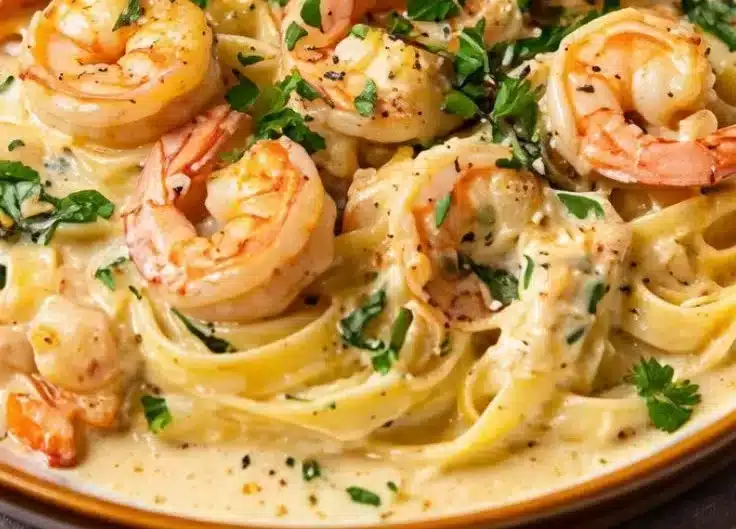 Creamy Tuscan Shrimp Linguine 2 Creamy Tuscan Shrimp Linguine