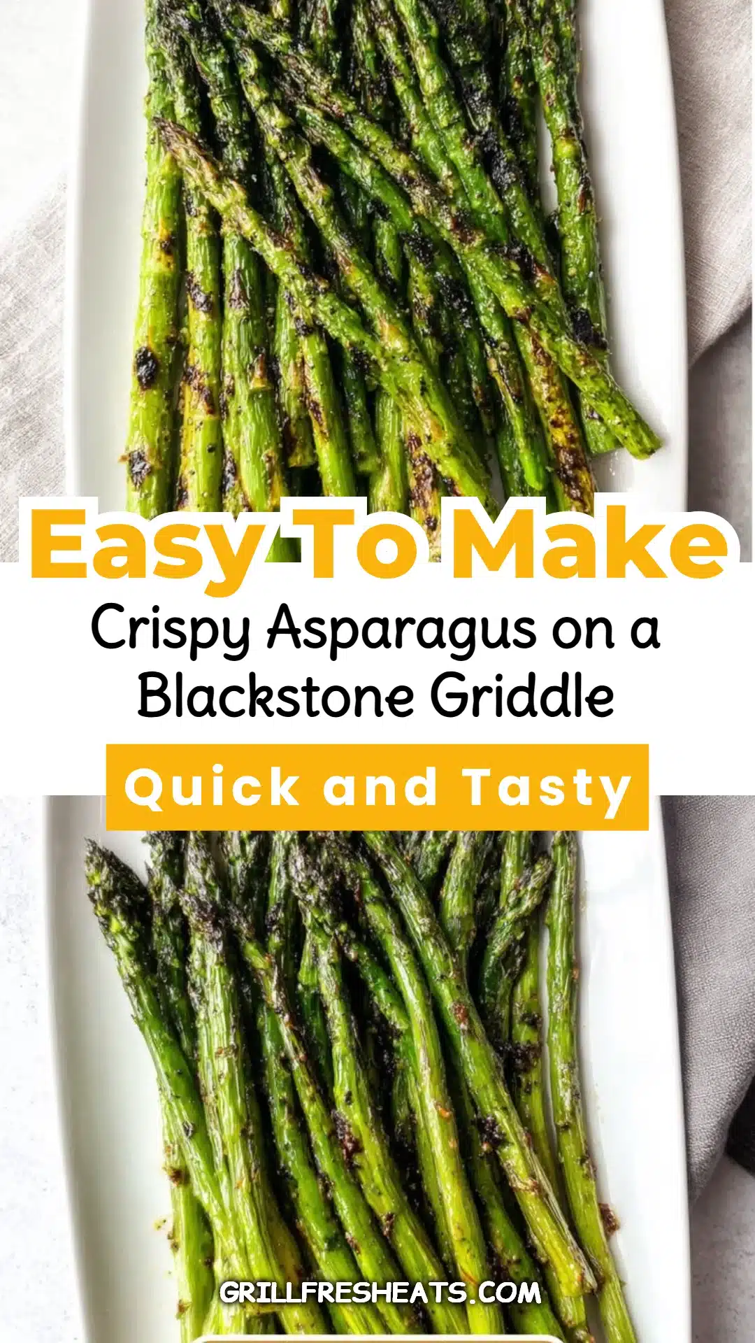 Crispy Asparagus on a Blackstone Griddle