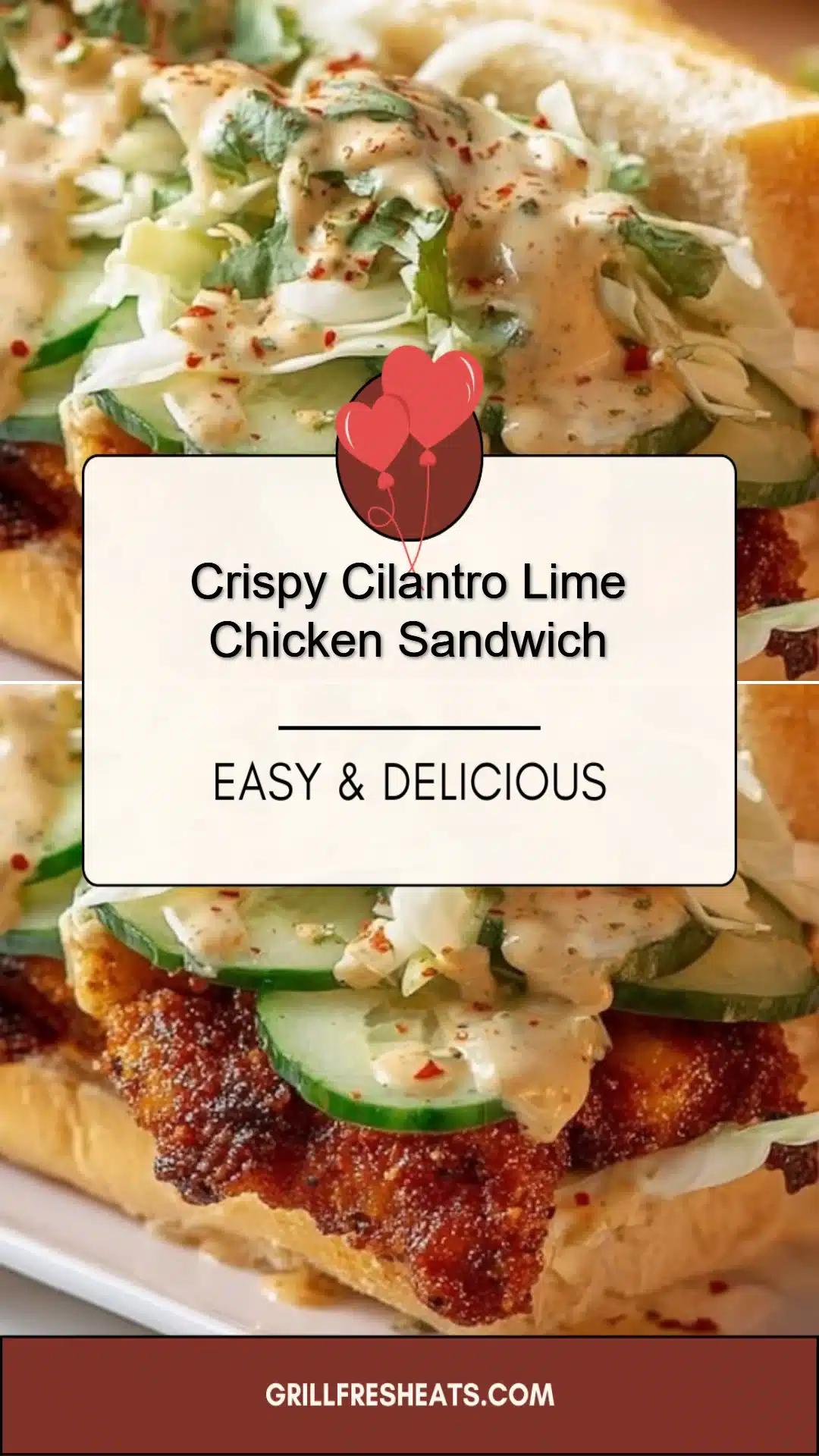 Crispy Cilantro Lime Chicken Sandwich