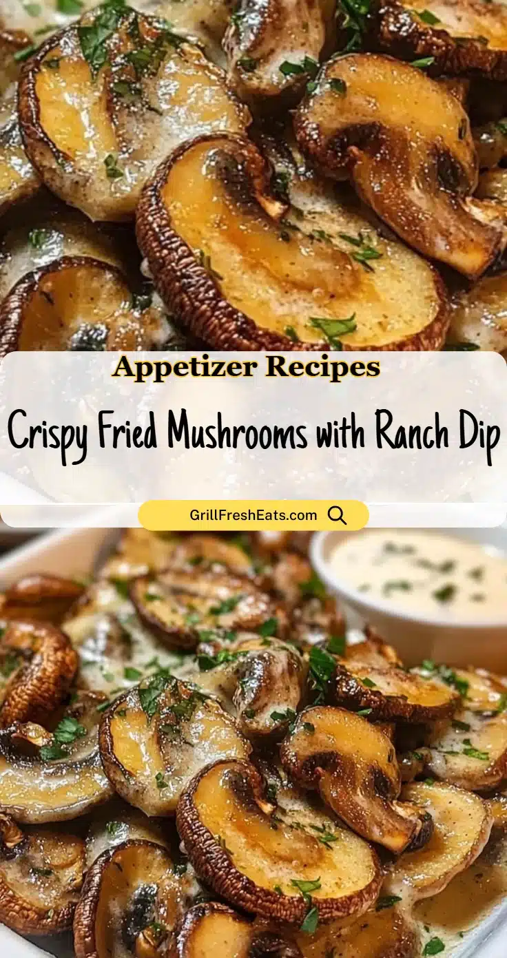 Crispy Fried Mushrooms with Ranch Dip
