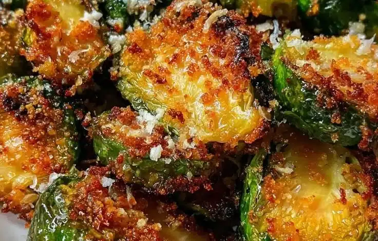 Crispy Parmesan-Crusted Brussels Sprouts