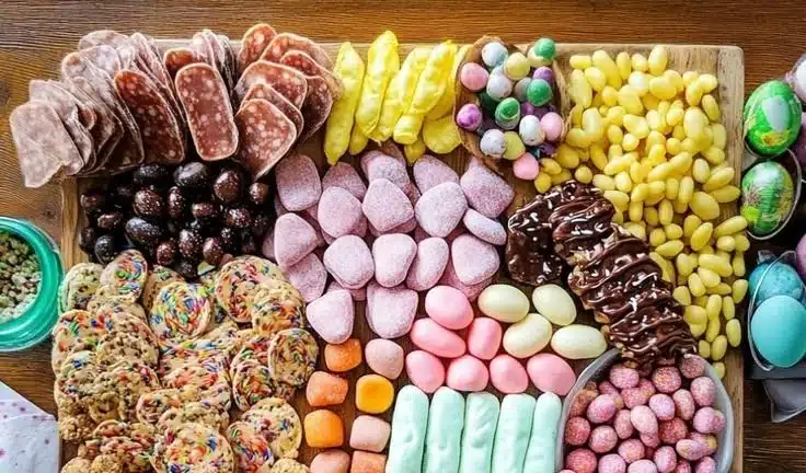 Easter Candy Charcuterie Board
