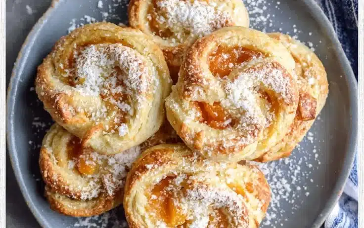Easy Apricot Danish 5 Delicious easy apricot danish pastry with golden crust and sweet apricot filling