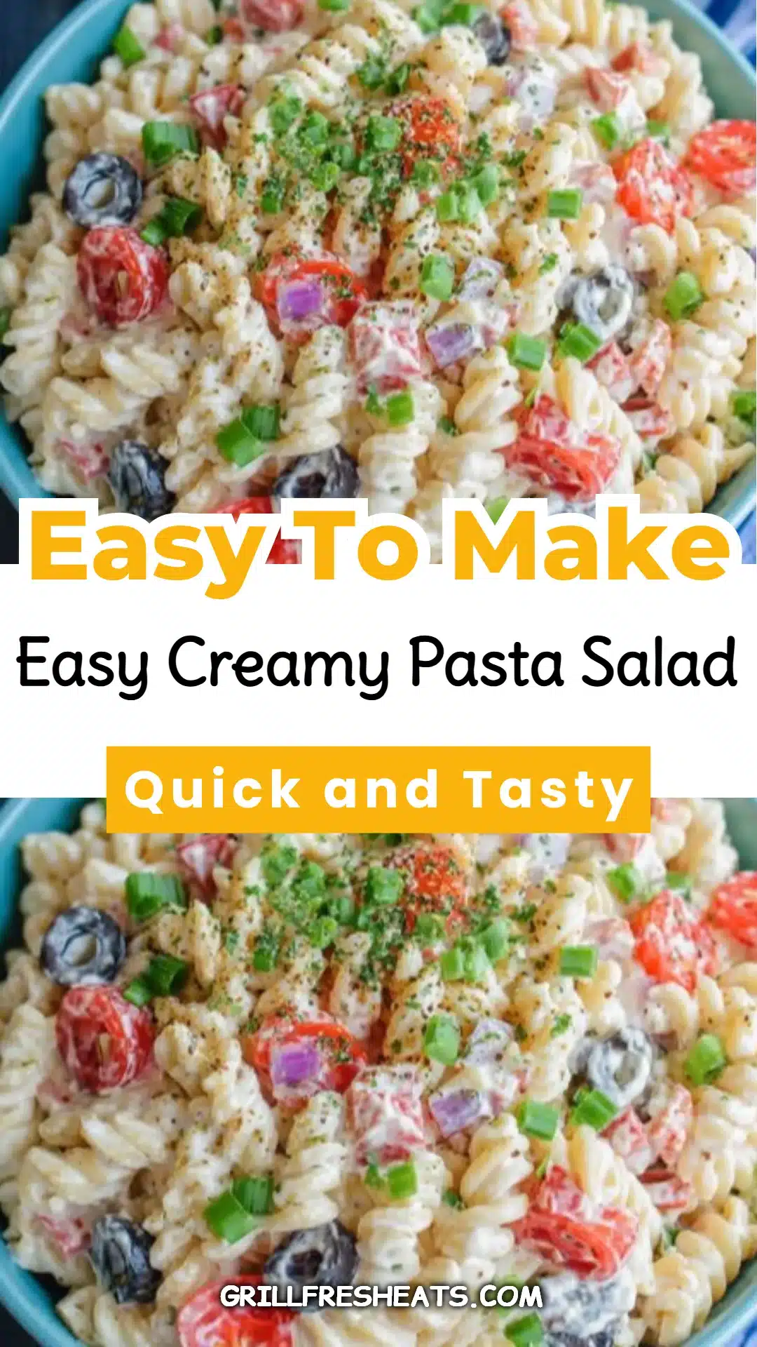 Easy Creamy Pasta Salad