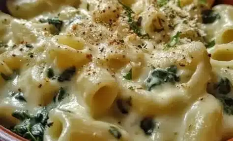 Fast Cheesy Spinach Pasta 2 Fast Cheesy Spinach Pasta