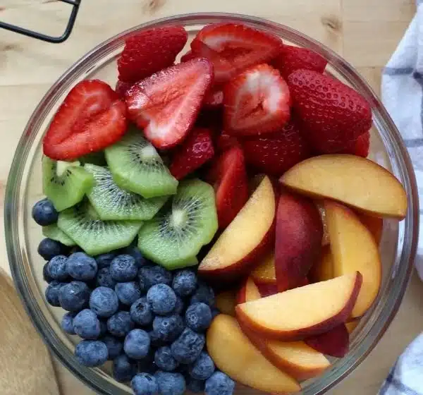 Fruit Salad with Honey Lime Dressing