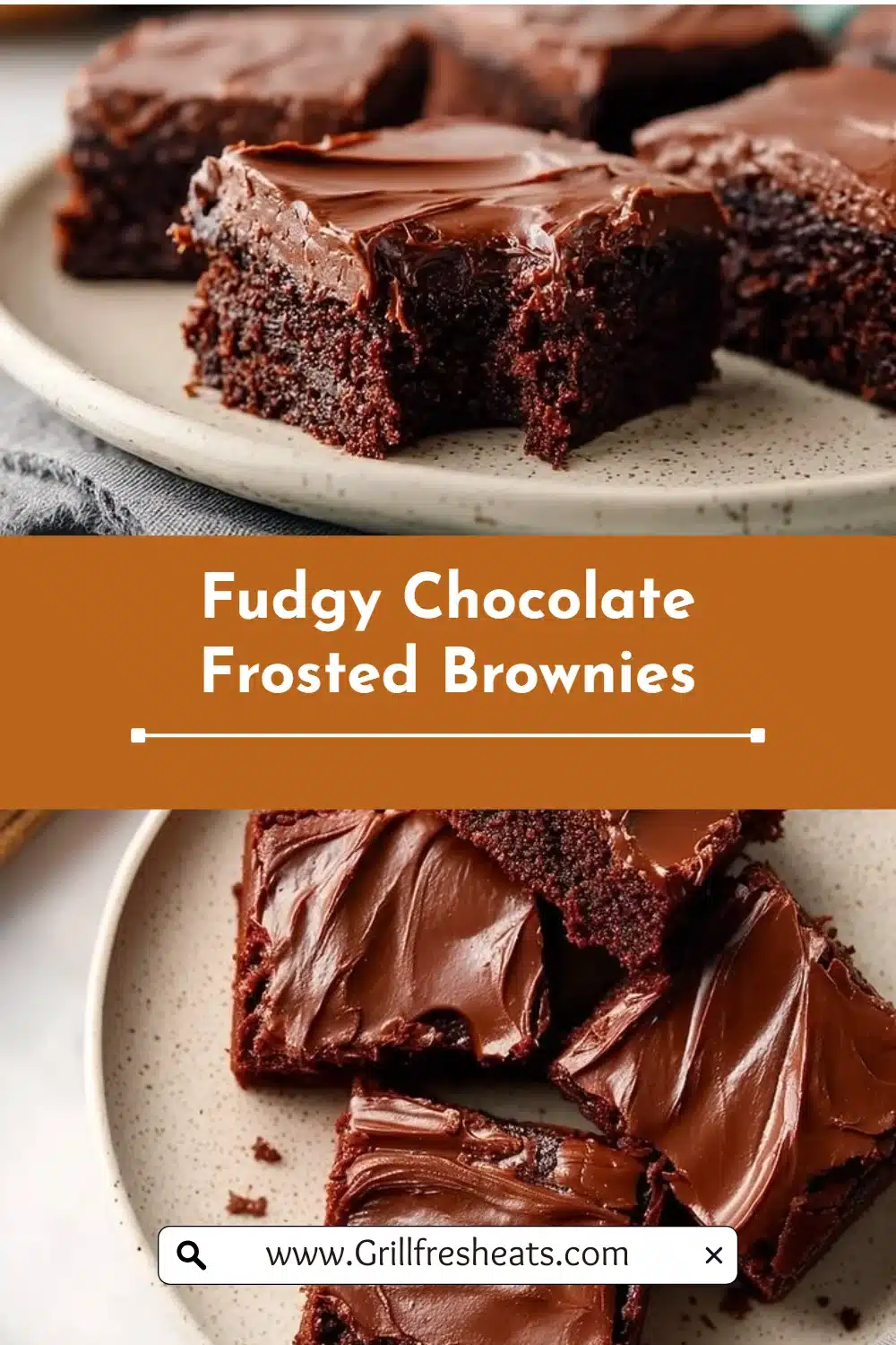 Fudgy Chocolate Frosted Brownies 1 Fudgy Chocolate Frosted Brownies