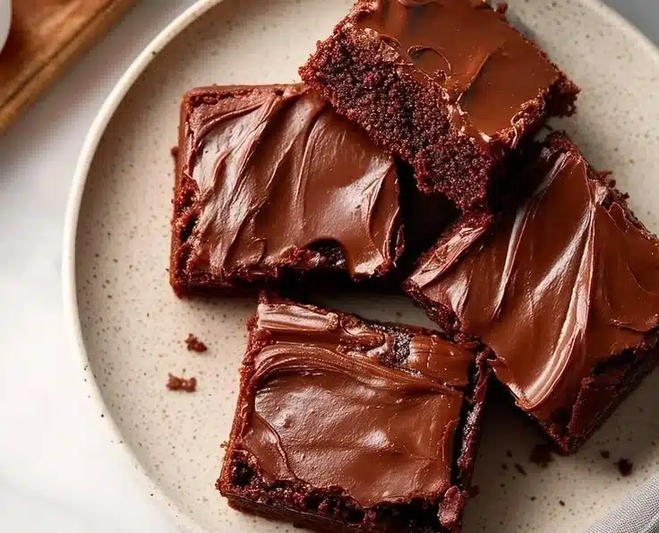 Fudgy Chocolate Frosted Brownies 2 Fudgy Chocolate Frosted Brownies