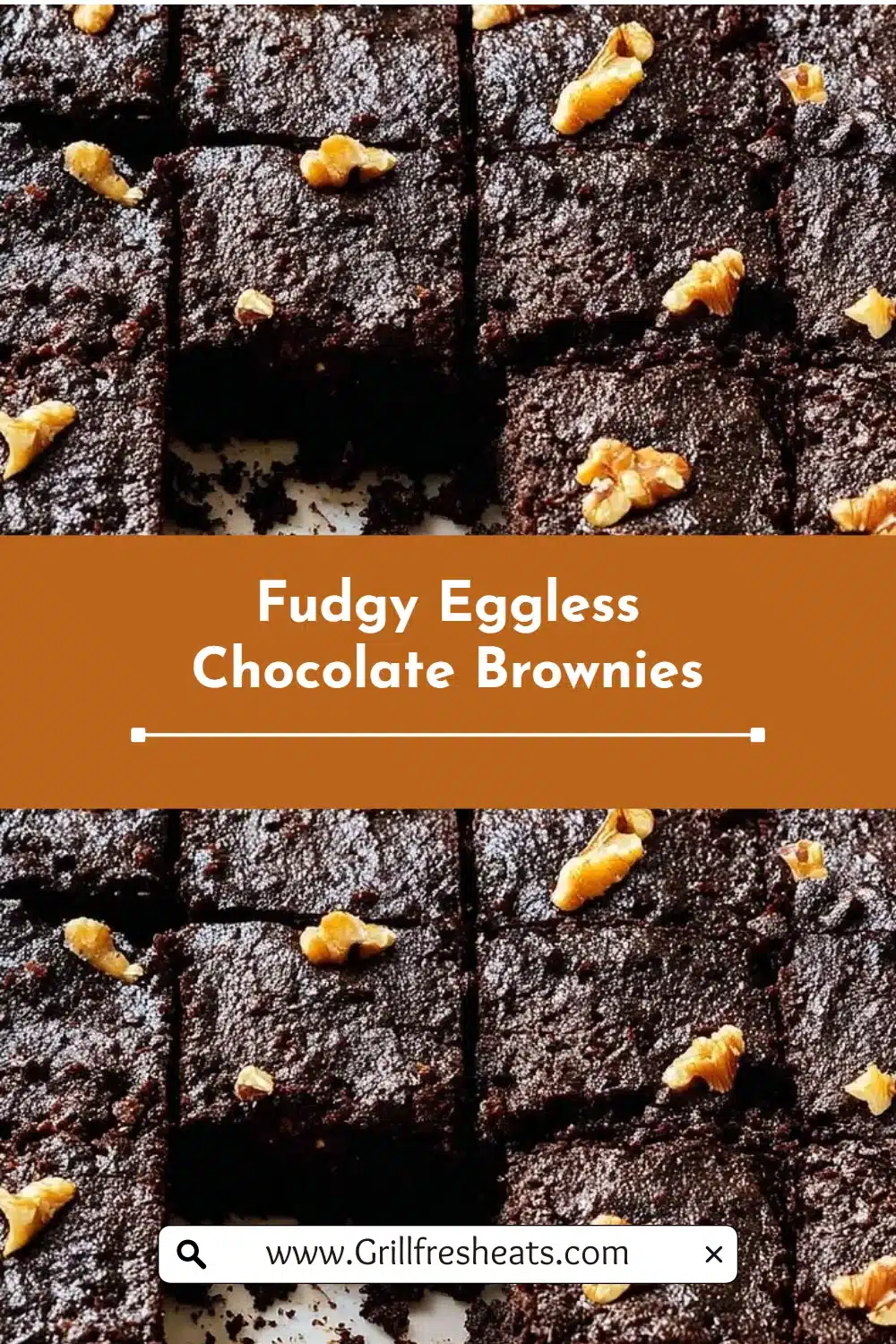Fudgy Eggless Chocolate Brownies