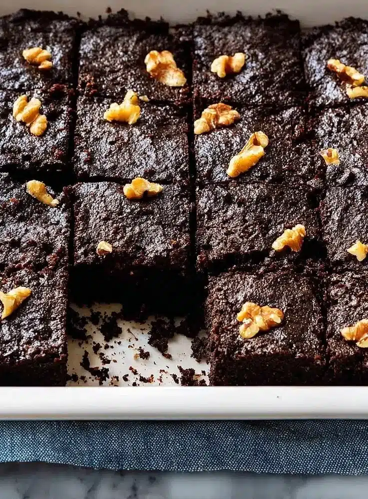 Fudgy Eggless Chocolate Brownies