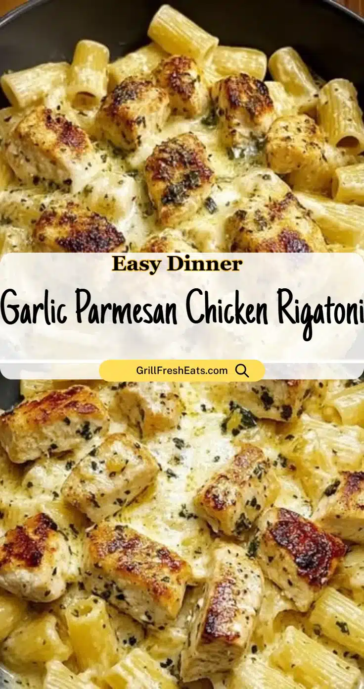 Garlic Parmesan Chicken Rigatoni