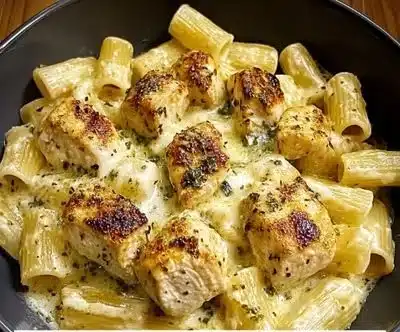 Garlic Parmesan Chicken Rigatoni
