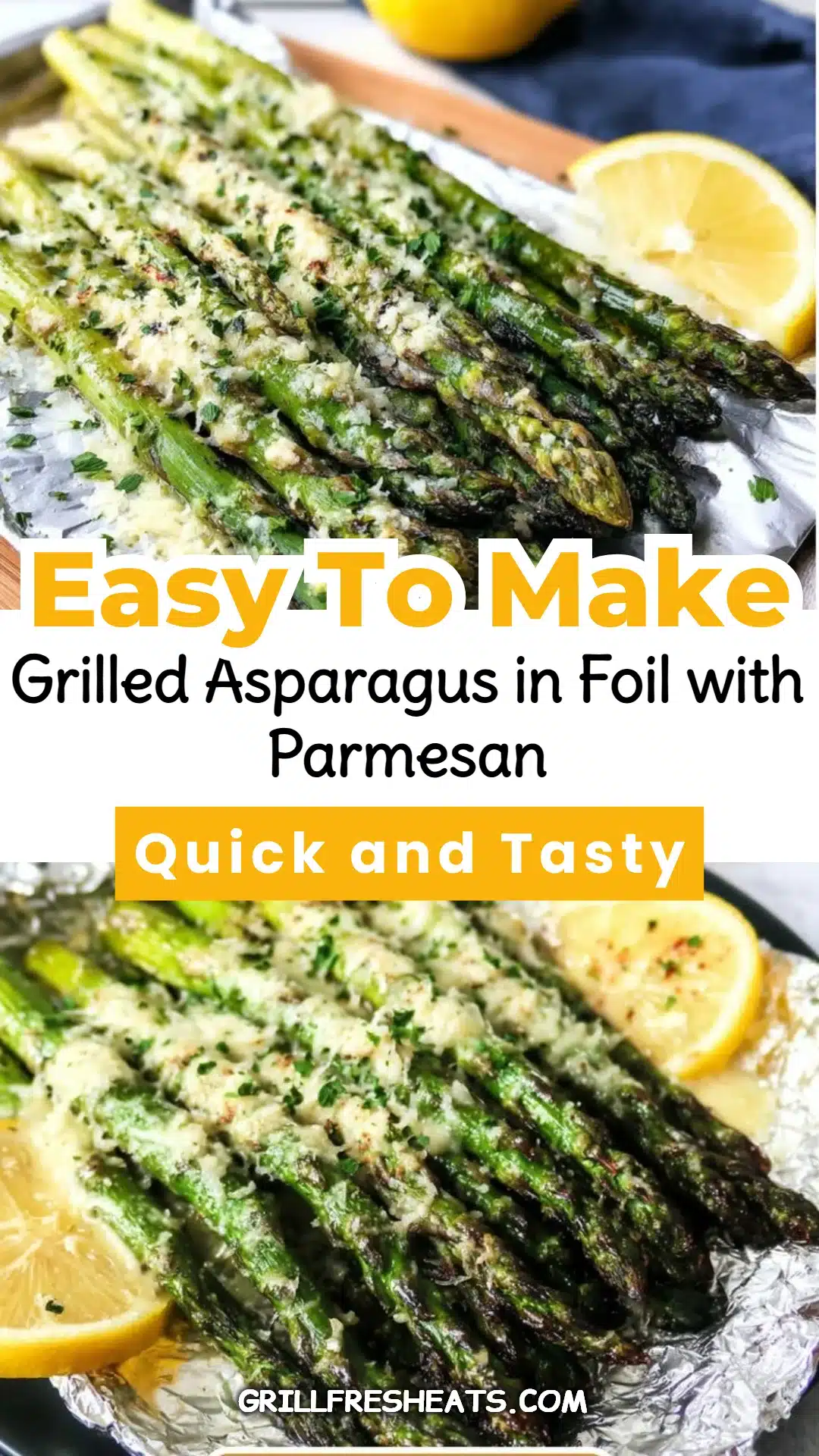 Grilled Asparagus in Foil with Parmesan