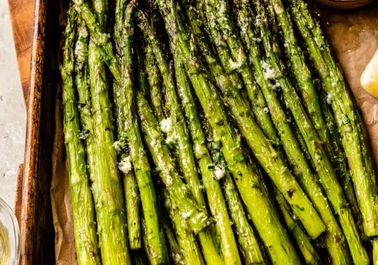 Grilled Asparagus with Garlic Butter