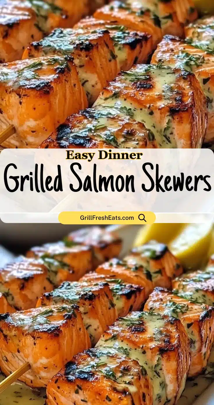 Grilled Salmon Skewers