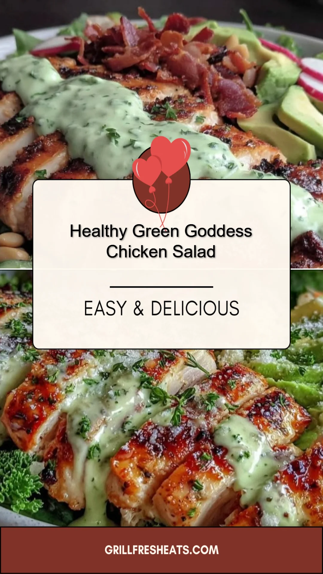 Healthy Green Goddess Chicken Salad