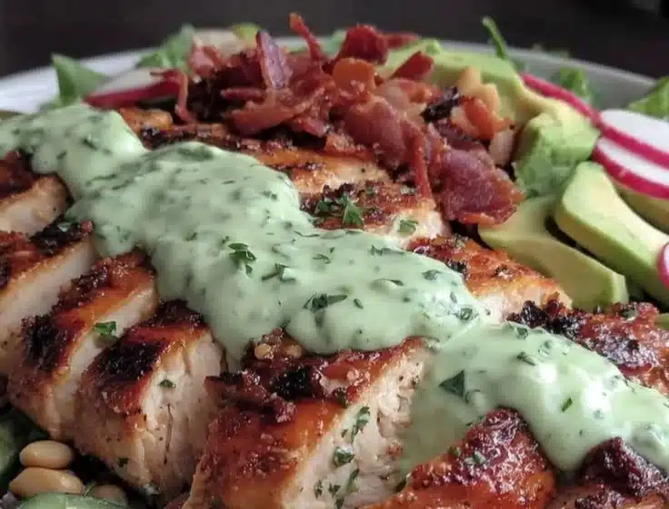 Healthy Green Goddess Chicken Salad