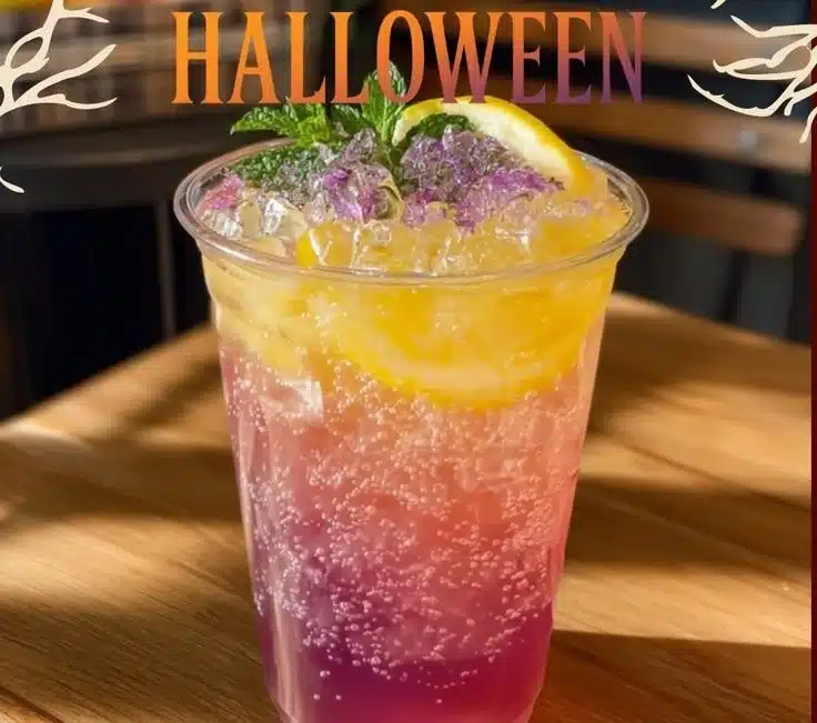 Honey Lemon Pink Soda 3 Glass of Honey Lemon Pink Soda with ice and lemon slice