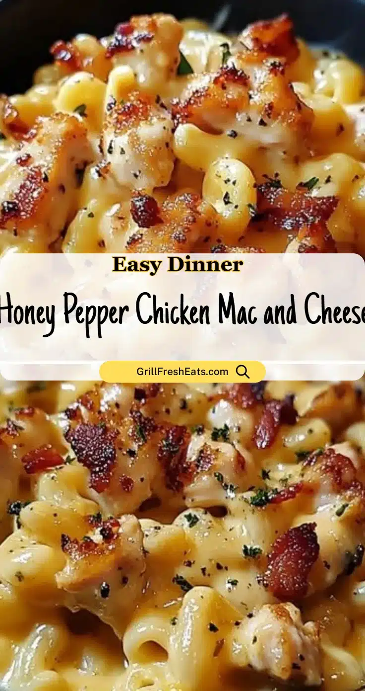 Honey Pepper Chicken Mac and Cheese