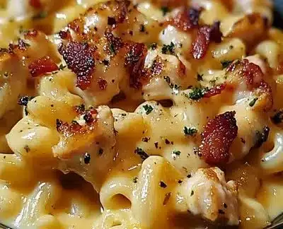 Honey Pepper Chicken Mac and Cheese