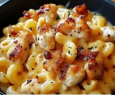 Honey Pepper Chicken Mac and Cheese