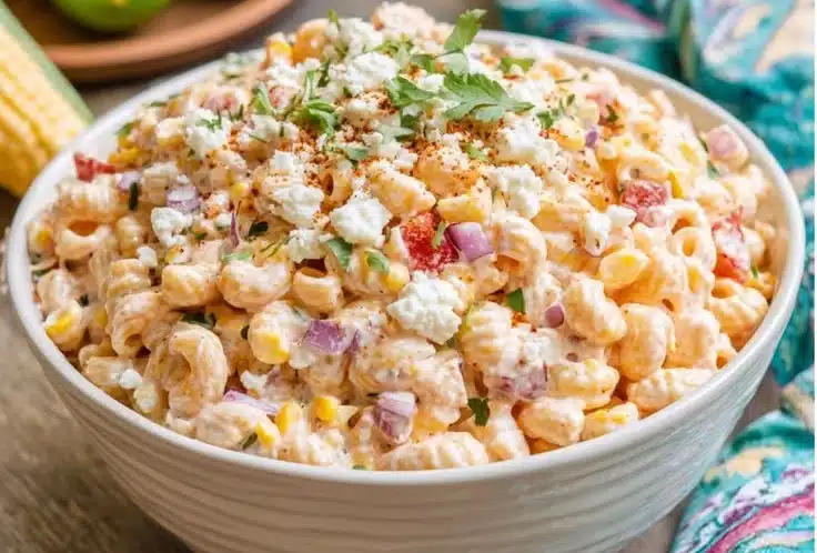 Juicy Street Corn Pasta Salad