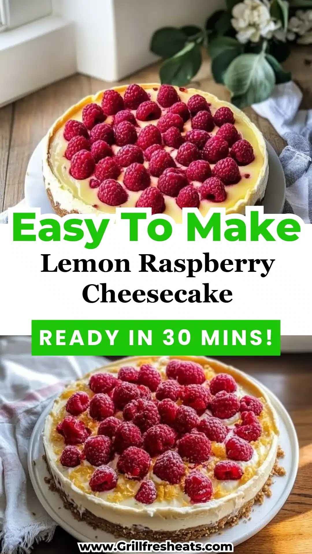 Lemon Raspberry Cheesecake