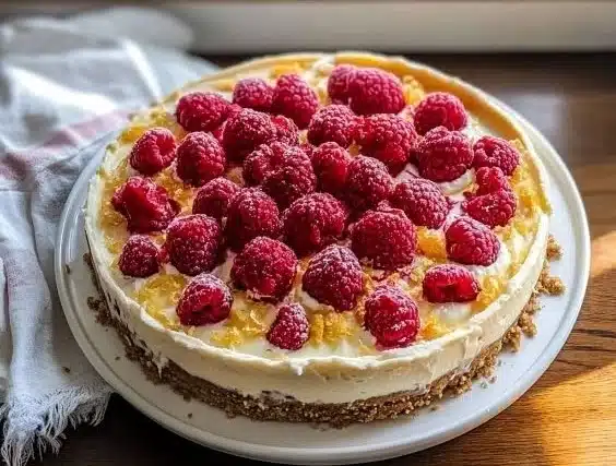 Lemon Raspberry Cheesecake