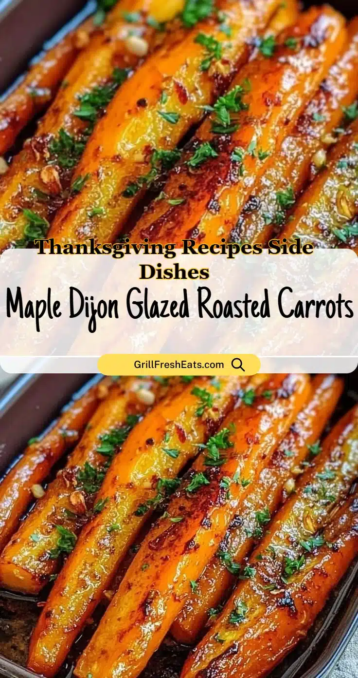 Maple Dijon Glazed Roasted Carrots