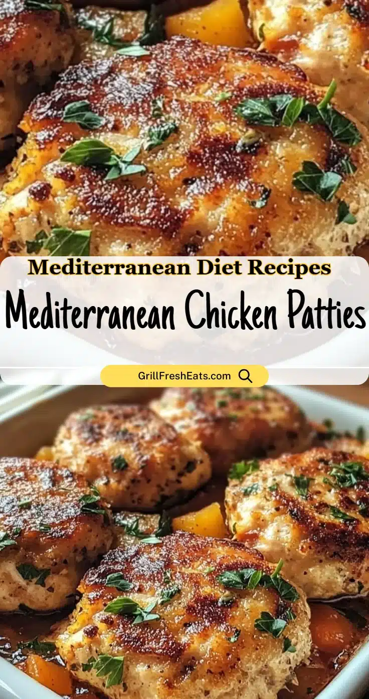 Mediterranean Chicken Patties