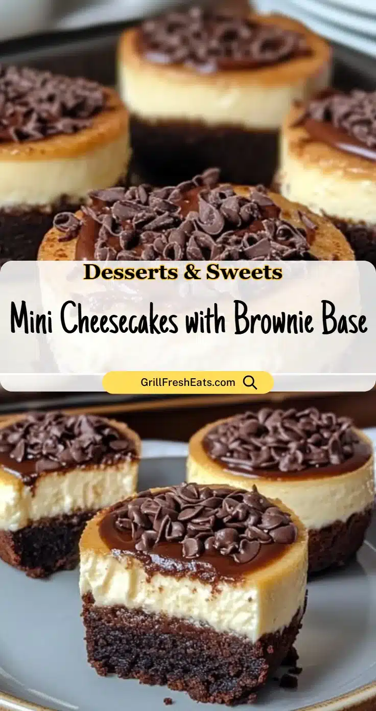 Mini Cheesecakes with Brownie Base