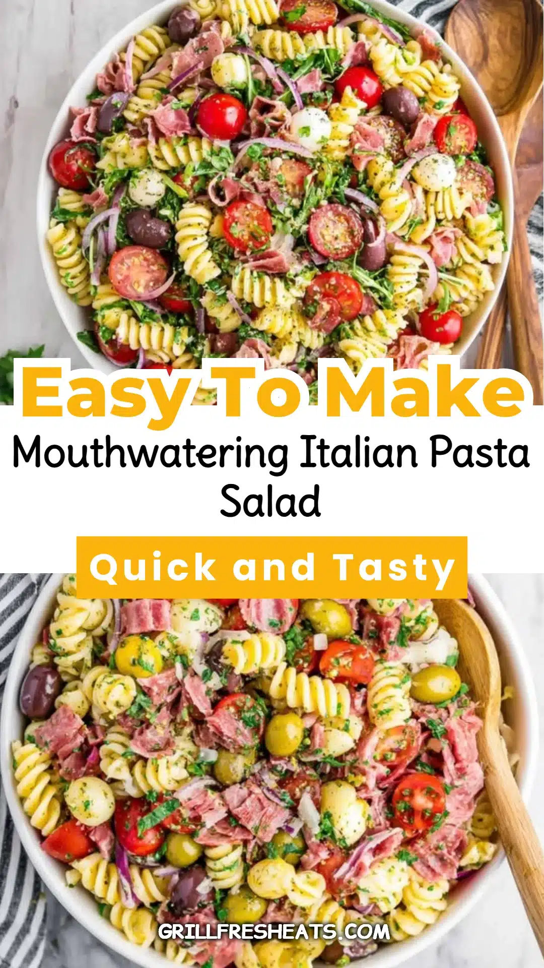 Mouthwatering Italian Pasta Salad