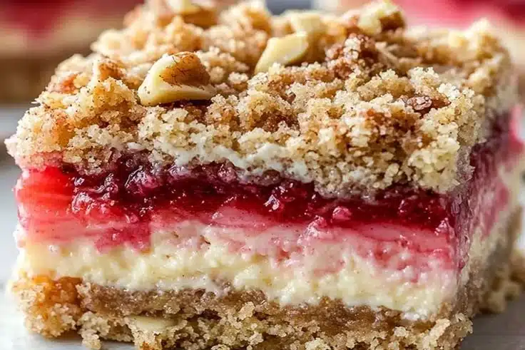 Rhubarb Cream Cheese Bars