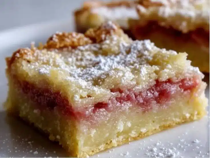 Rhubarb Dream Bars