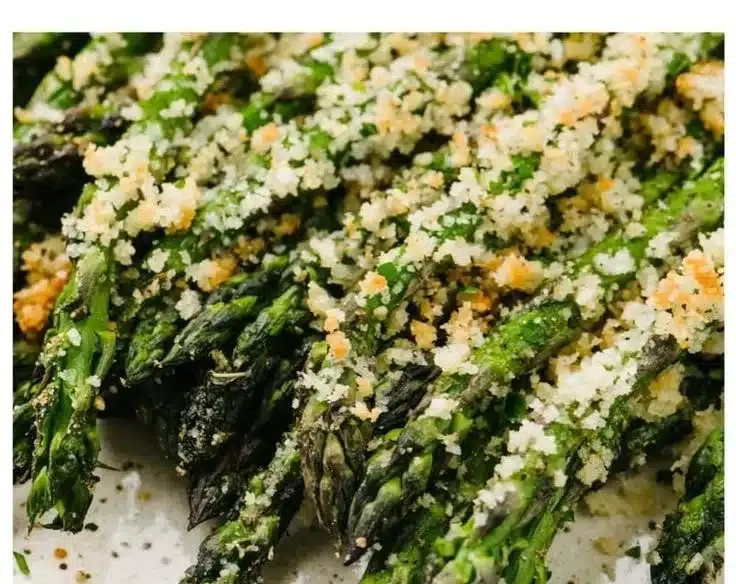 Roasted Garlic Parmesan Asparagus 2 Roasted Garlic Parmesan Asparagus