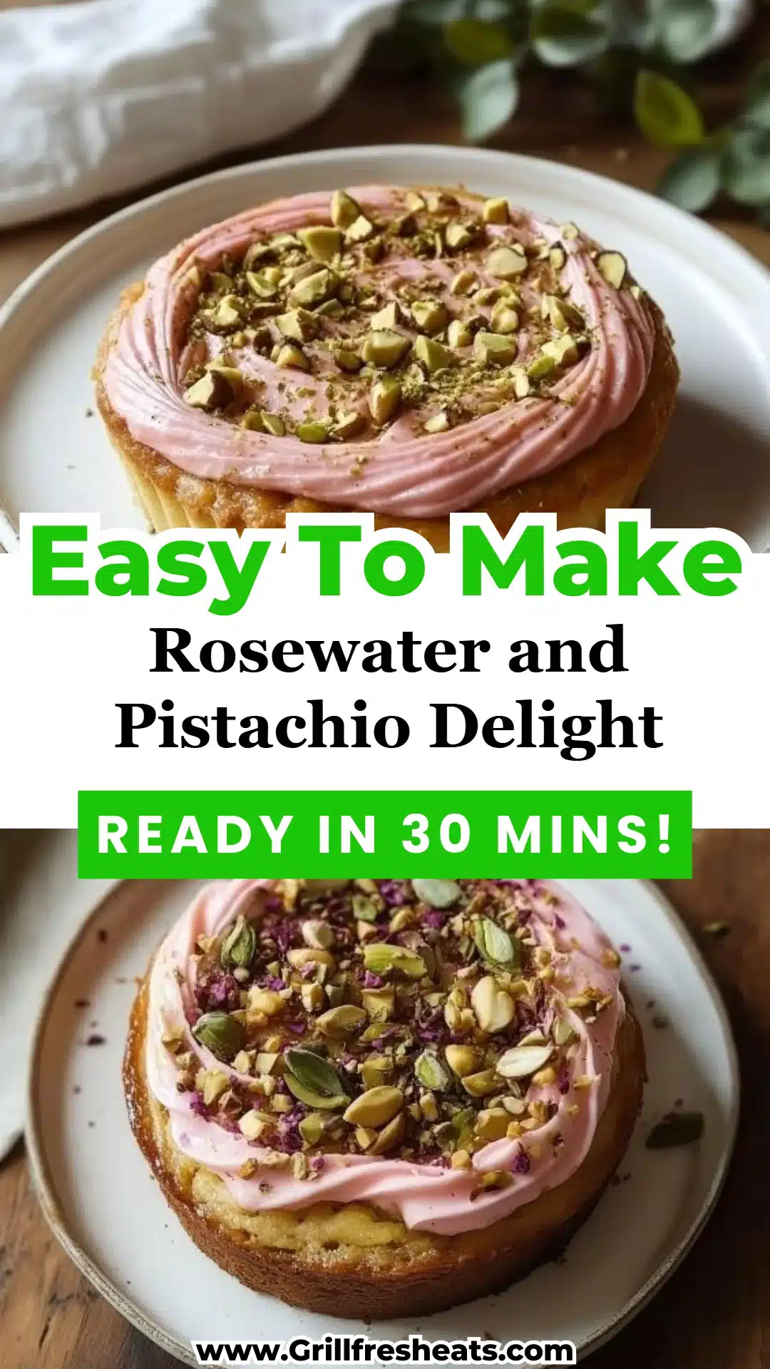 Rosewater and Pistachio Delight