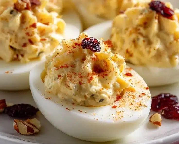 Simple Chicken Salad Deviled Eggs 2 Simple Chicken Salad Deviled Eggs