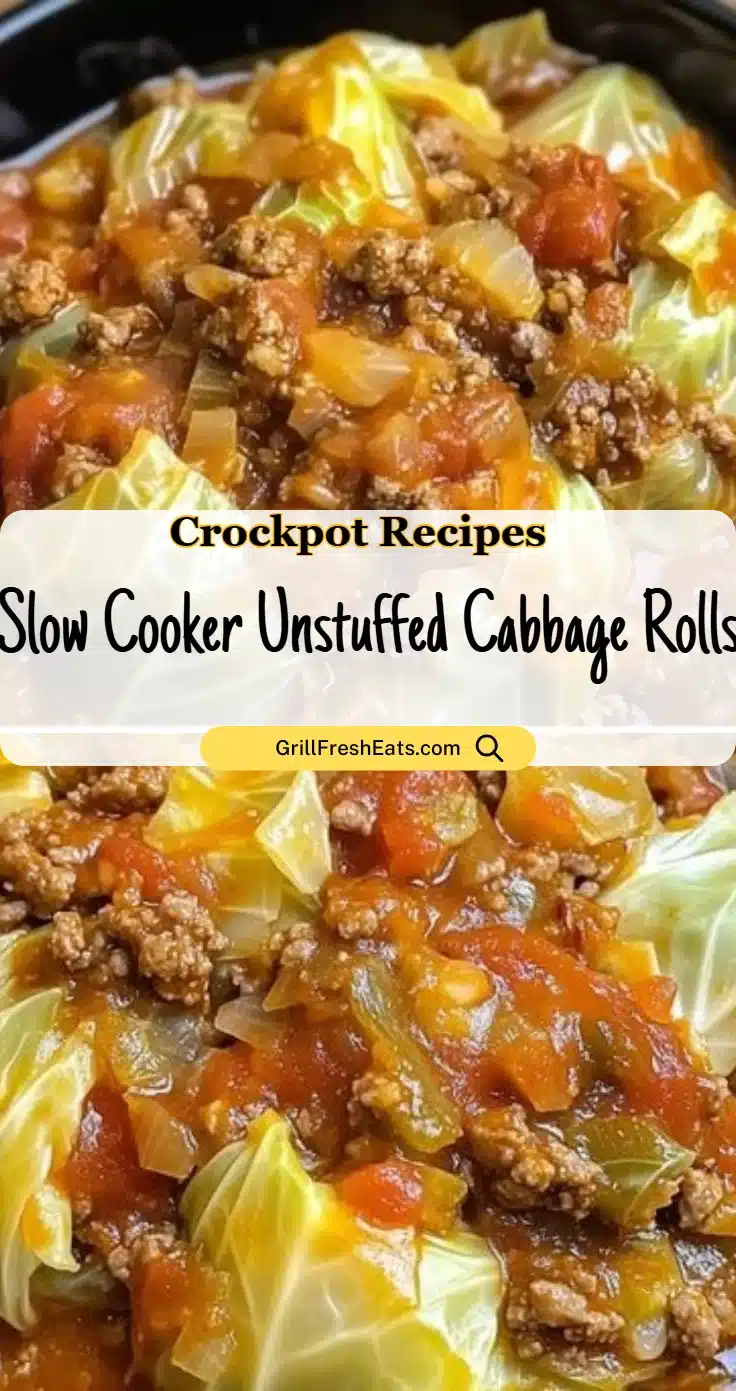 Slow Cooker Unstuffed Cabbage Rolls
