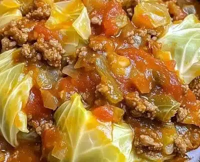 Slow Cooker Unstuffed Cabbage Rolls